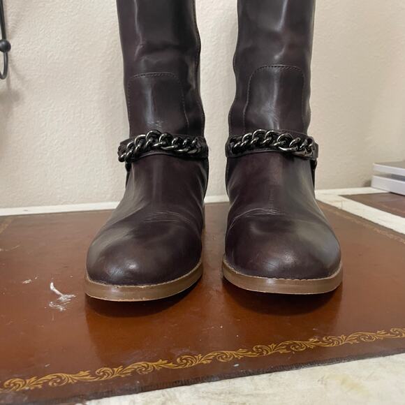 Coach Dark Brown Heeled Boots - Picture 7 of 16